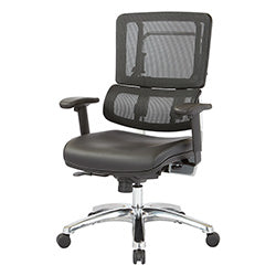 Vertical Black Mesh Back Chair